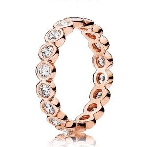 Pandora Rose Gold Band with CZ Stones